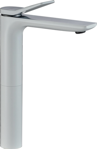 11099-F Смеситель для умыв. (высокий) белый HansenPRO  (10/1шт)