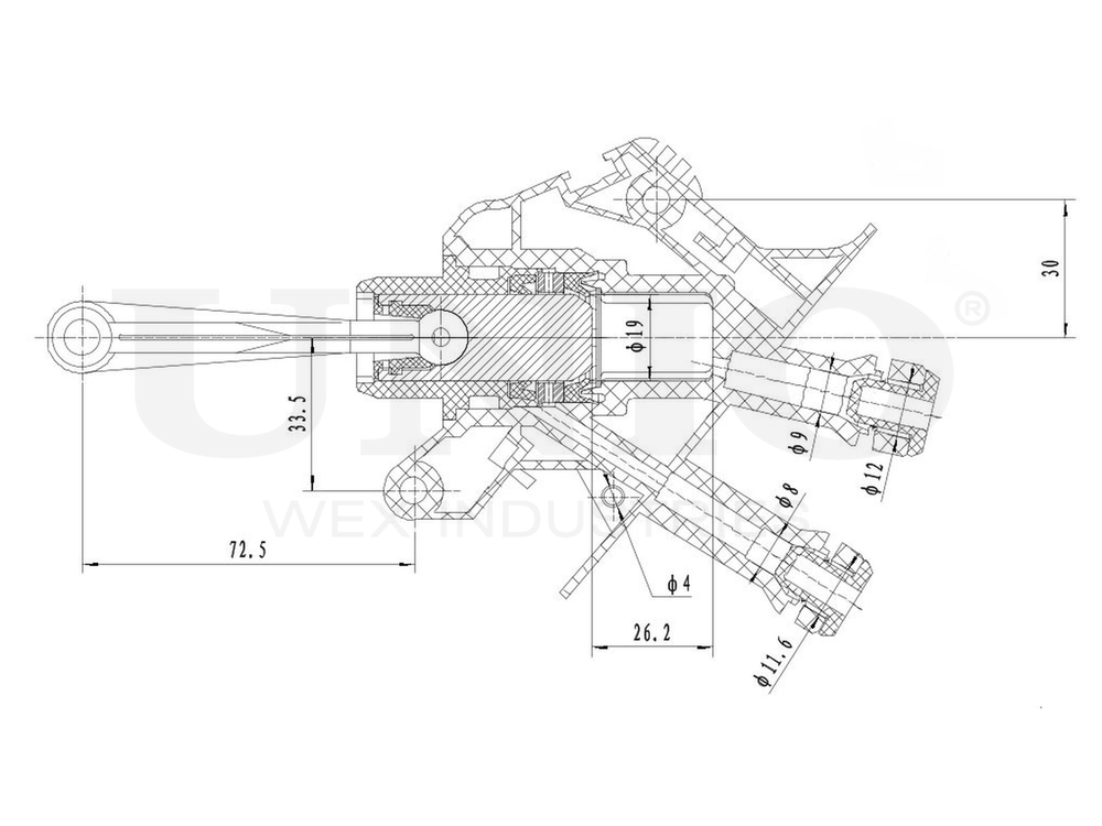 Цилиндр сцепления главный UNIO BRC-10019