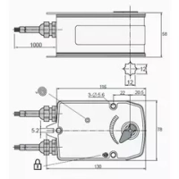 Электропривод UCP UB-230-03 с возвратной пружиной