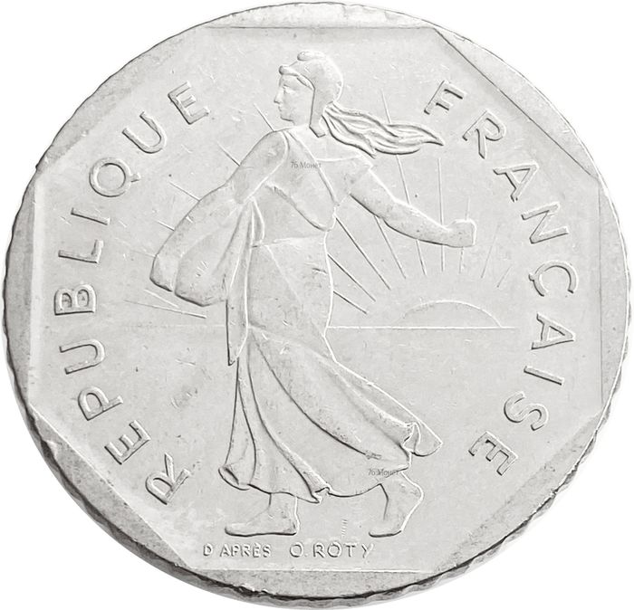 2 франка 1978-2001 Франция XF