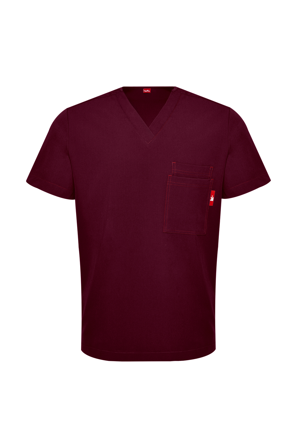 Топ медицинский мужской Гекай, бордо