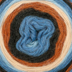 Пряжа "Mohair Dream" 00092 Бежевый/коричневый/серый/синий