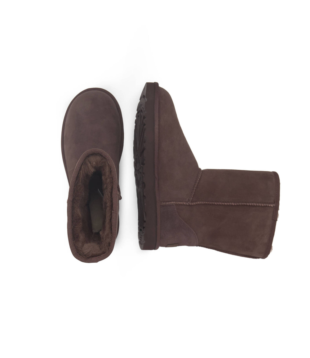 Кожаные угги w classic short ii UGG - коричневый(1016223)
