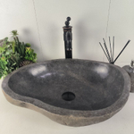 Каменная раковина из речного камня RS-62071 (55*42*17)
