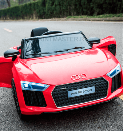 Детский электромобиль "AUDI R8" 12V, красный