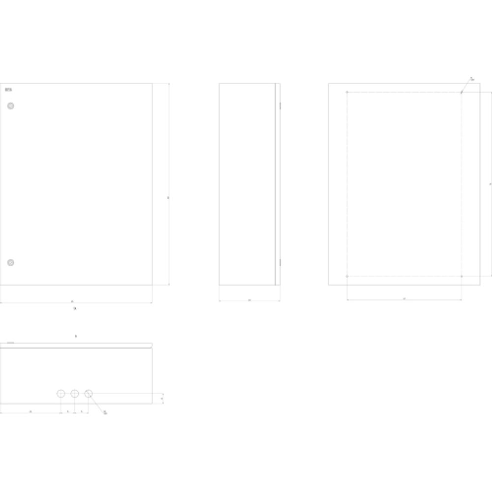 Корпус металлический ЭРА SIMPLE ЩМП-4-0 (800х600х240) IP31 УХЛ3 серый
