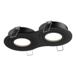 371024 WIR NT25 577 черный Светильник встраиваемый поворотный IP20 GU10 2*50W 220-240V MORUS