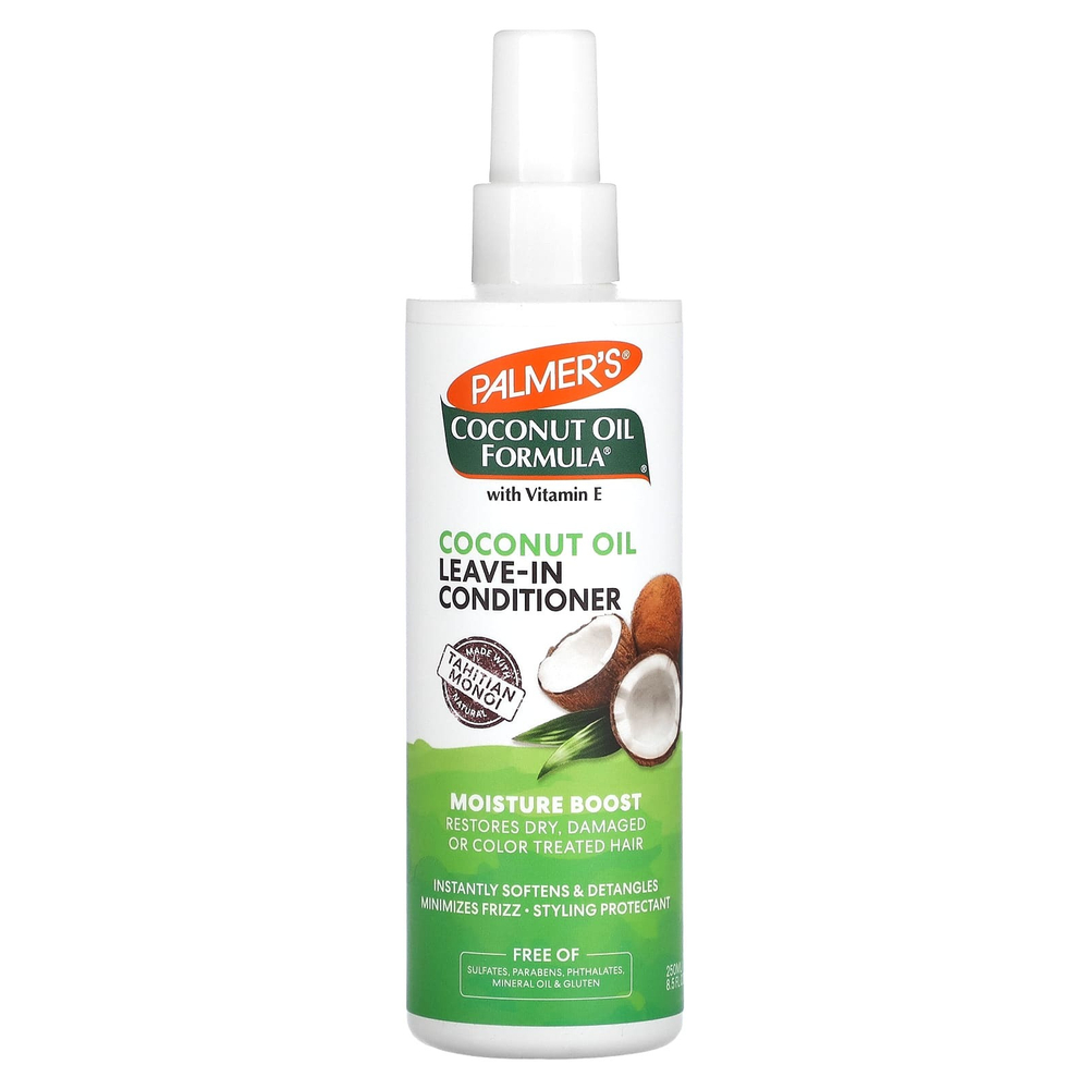 Palmer's, Формула с кокосовым маслом, витамин E, несмываемый кондиционер с кокосовым маслом, 250 мл (8,5 жидк. унц.)
