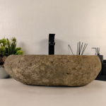 Каменная раковина из речного камня RS-04903 (50*32*15) 0861 из натурального камня