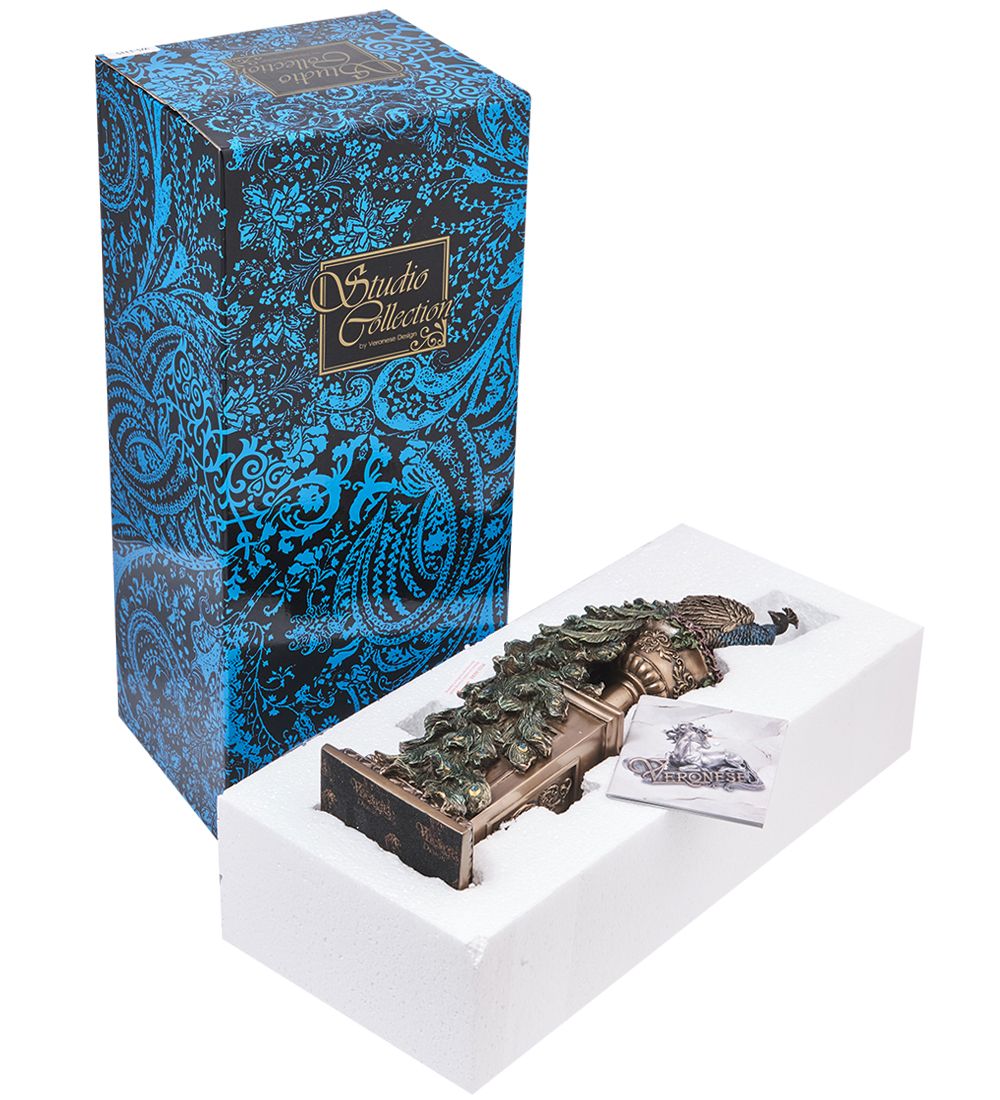 Veronese WS-1335 Статуэтка «Павлин на колонне»