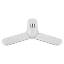 Фитолампа для растений светодиодная ЭРА FITO-24W-Ra90-E27-FOLD 3-х лепестковая полного спектра 24 Вт Е27