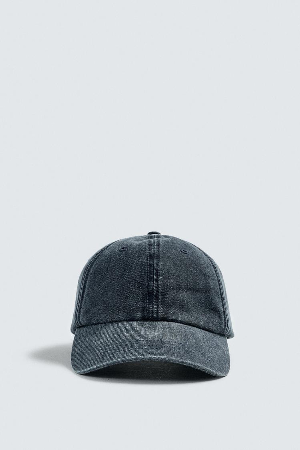 ZARA КЕПКА С ЭФФЕКТОМ ПОТЕРТОСТИ, АНТРАЦИТОВО-СЕРЫЙ