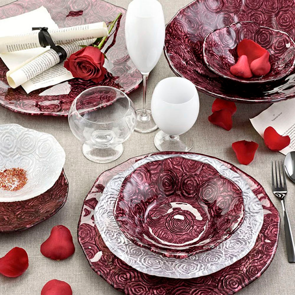 Тарелка десертная 22см IVV Roseto жемчужно-белая дизайн