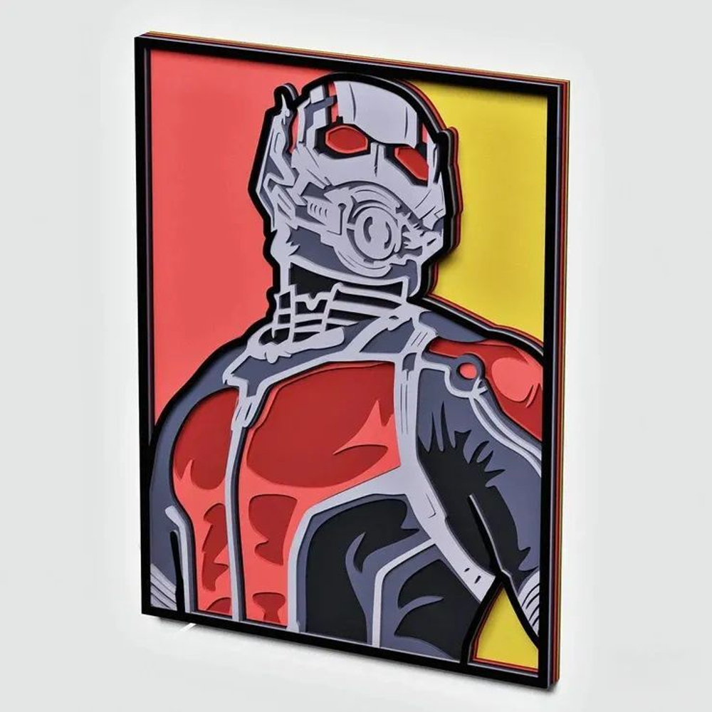 3D Картина по номерам из дерева Человек-муравей, 38x50 см