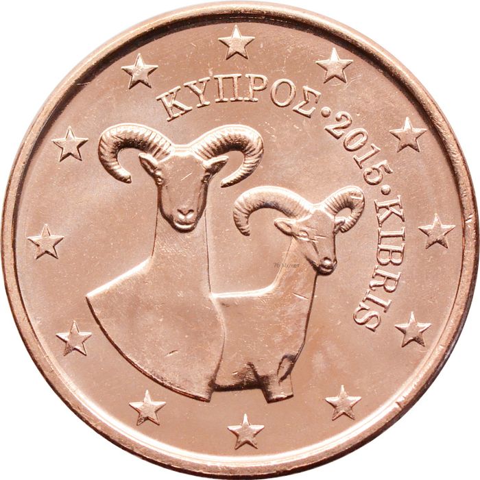 5 евроцентов 2015 Кипр (5 euro cent)