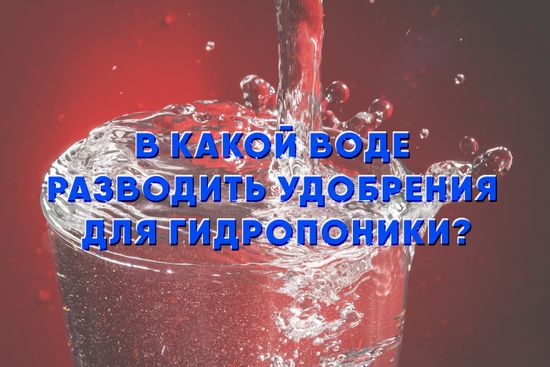 В какой воде разводить удобрения для гидропоники?
