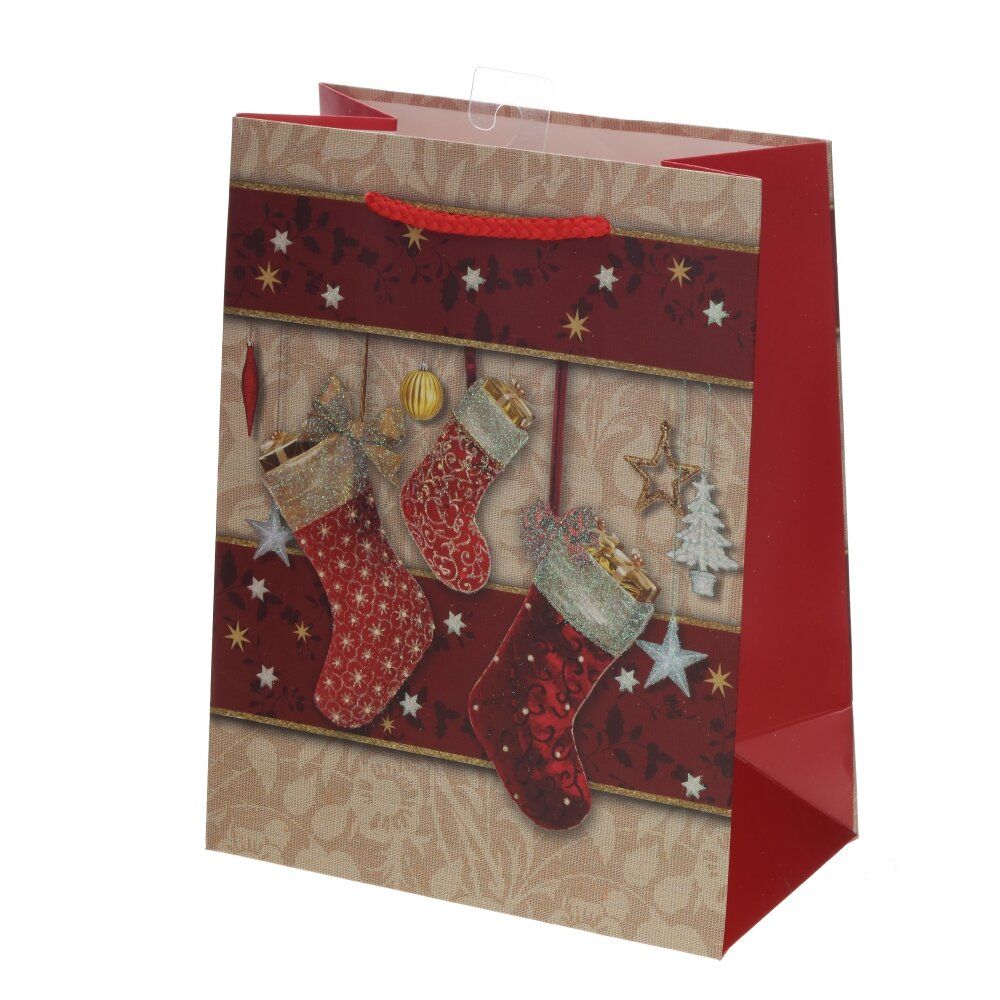 GAEM Пакет подарочный S (бумага 210г/м2, блок 12шт), L18 W10 H23 см, 4в.