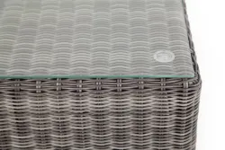 "Лунго" журнальный столик плетеный, цвет графит