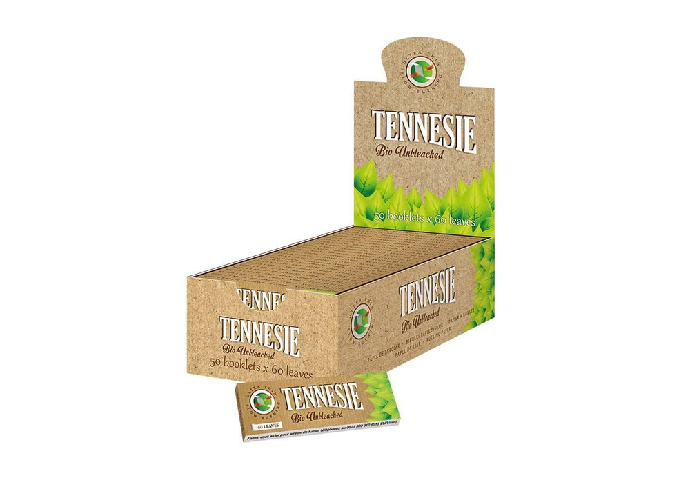 Бумага для сигарет блок "Tennesie" Bio 60л*50шт
