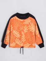 Костюм для девочки на осень, оранжевый