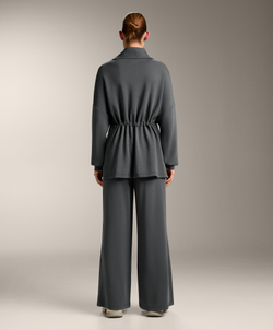 Oysho Толстовка на молнии до середины груди, асфальтовый