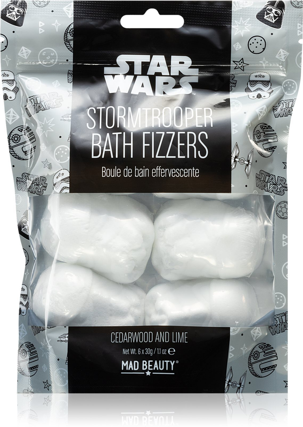 Mad Beauty Star Wars Storm Trooper - шарик для ванны с пеной /   180  g  / GTIN 5060895830354