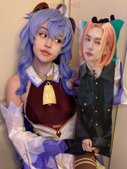 Мини дакимакура Хёнджин из Стрей Кидс | Stray Kids арт. M1029, 60х20 см