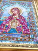 И-25 Набор для вышивания хрустальными камнями Богородица Помощница в родах