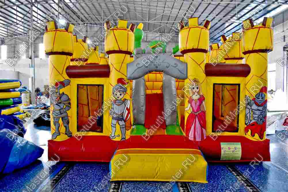 Коммерческий надувной батут "Замок дракона"