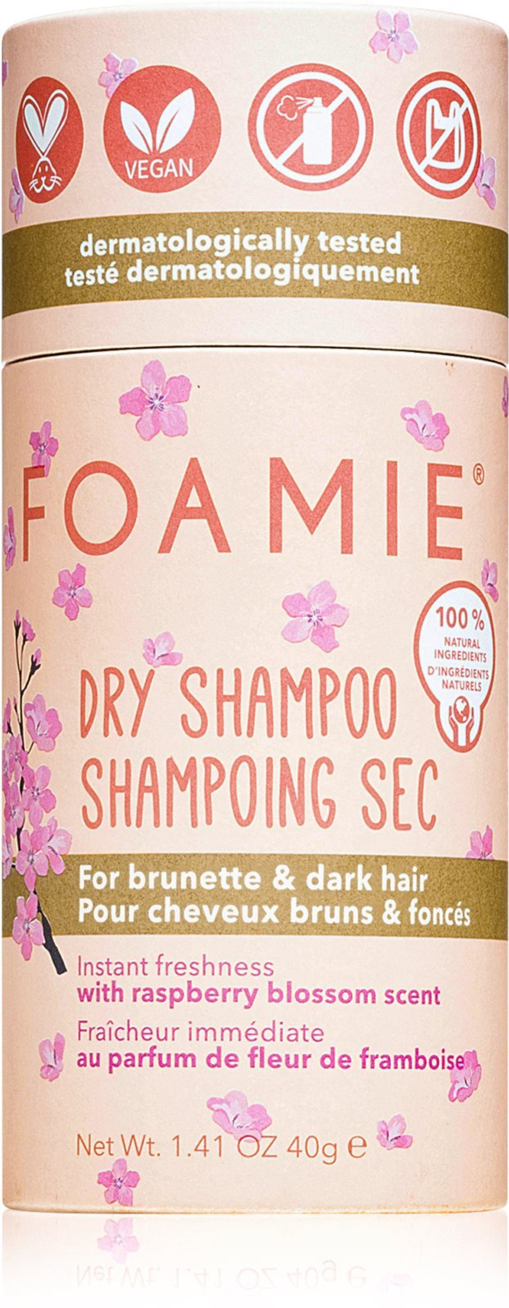 Foamie Berry Brunette Dry Shampoo - порошковый сухой шампунь для темных волос /   40  g  / GTIN 4063528014016
