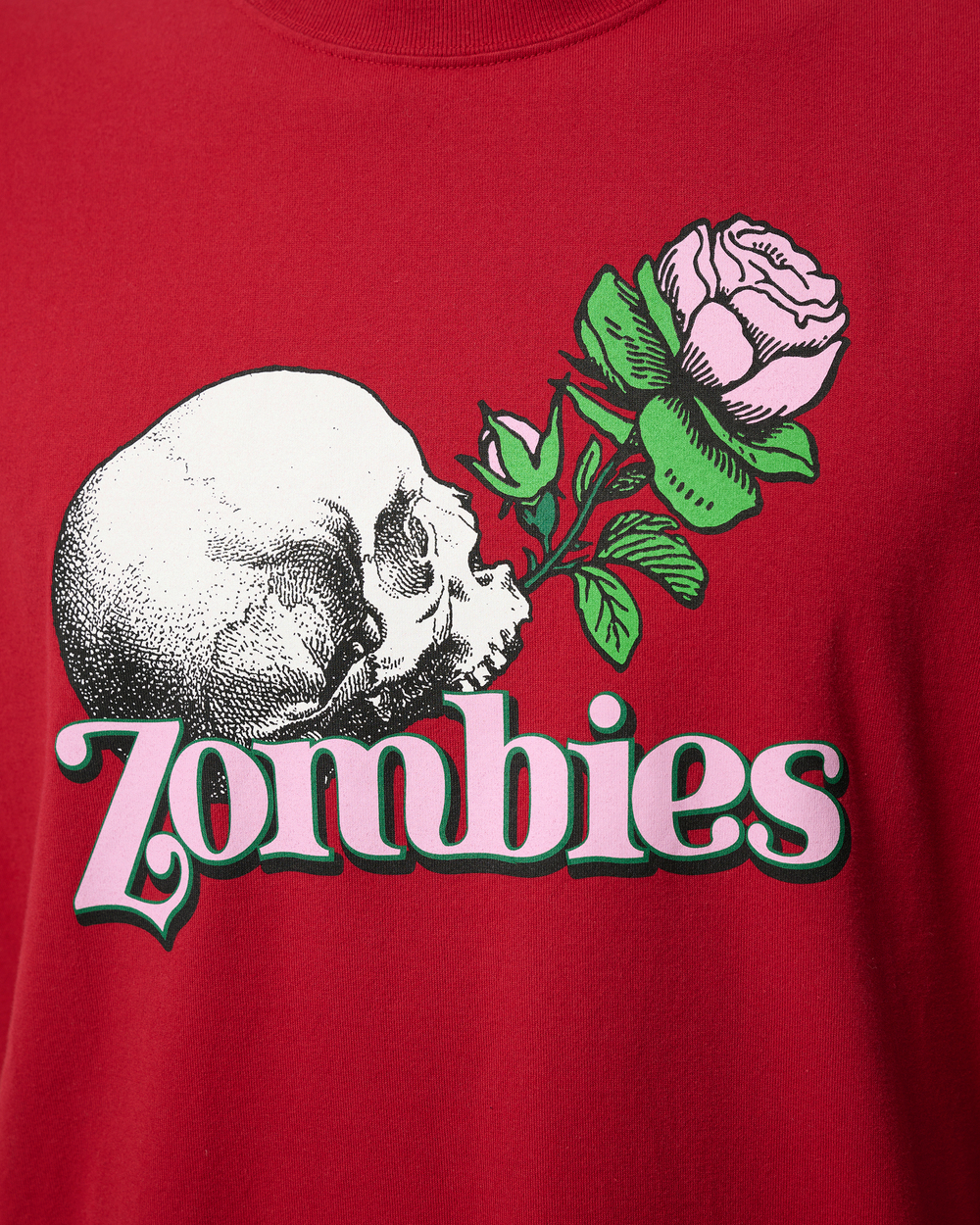 UNDERCOVER ФУТБОЛКА КРАСНАЯ ПРИНТ ZOMBIES