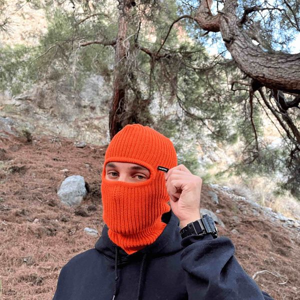 Балаклава оранжевая - фото 2