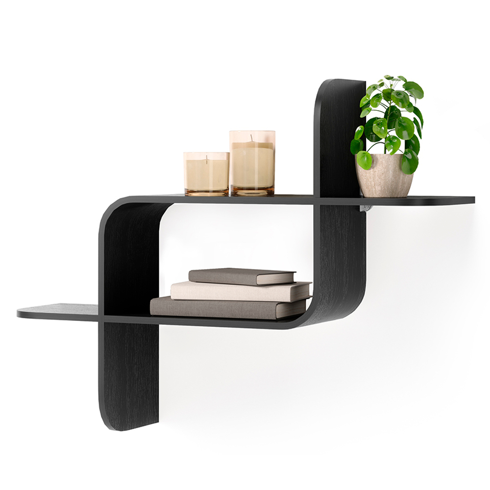 Полка настенная Montage, черная