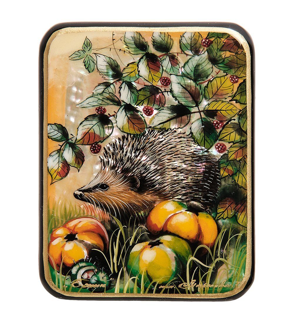Народные промыслы ШК-55/156-A Шкатулка «Ежик» исп. Маркова
