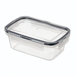 Контейнер для продуктов герметичный прямоугольный 0,35л с защелками (бесцветный)