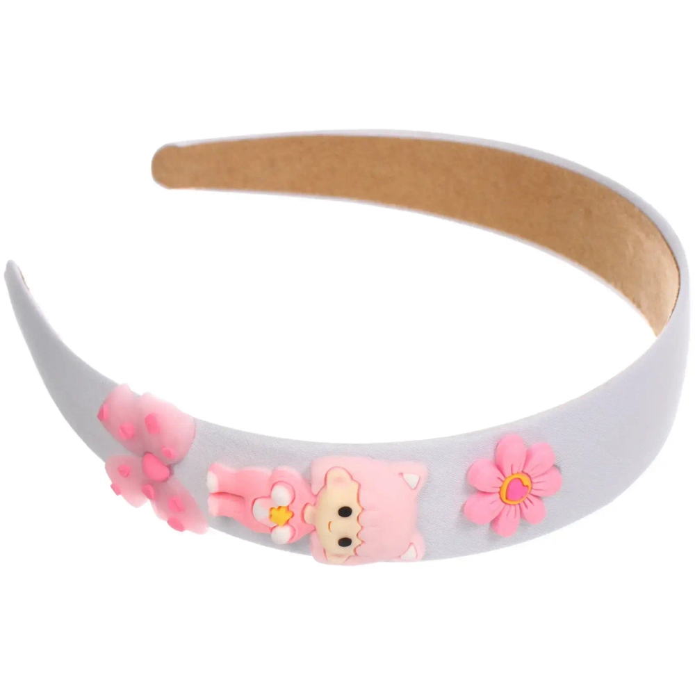 Ободок для волос детский «БАМБИ БУМ», подружка, цвет розовый, лавандовый и голубой, 3см