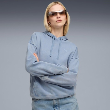 Толстовка женская PUMA ESS ELEVATED Relaxed Wash Hoodie FL
