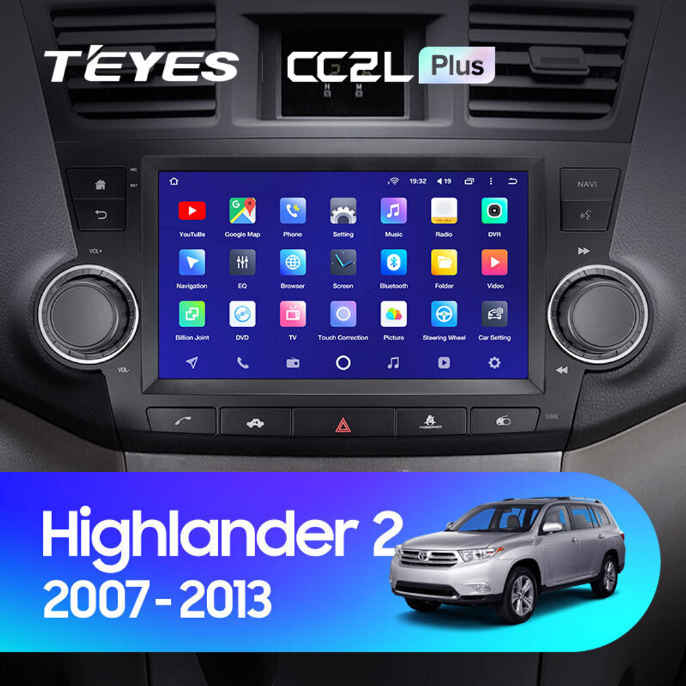 Teyes CC2L Plus 9" для Toyota Highlander 2007-2013