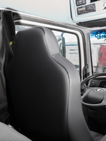 Чехлы Люкс КамАз 5490 K4 с 2014 года (экокожа, черный, серая вставка)