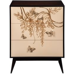 Ручка мебельная Бабочки 110 Айвори