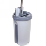 Набор для уборки «Селфи» Чистюля (ведро с отжимом, швабра, две насадки) в цветной коробке 270