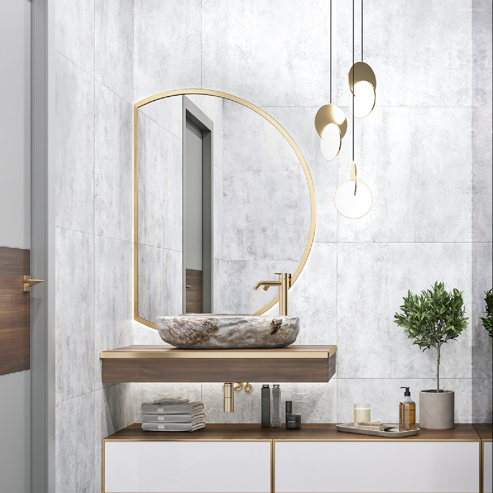 Керамогранит Alma Ceramica Oxide 60x60 см 1.8 м² матовый цвет бежево-голубой