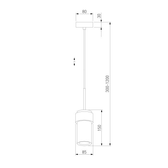 50264/1/ подвесной светильник/черный