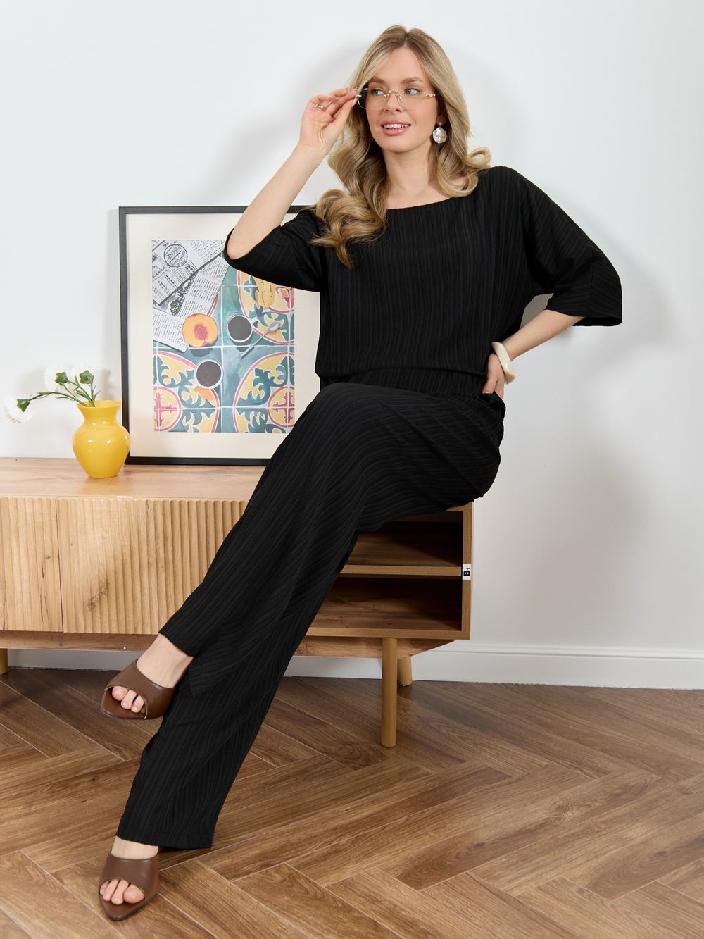 Блузка Сиеста-6 Виотекс ЧЁРНЫЙ