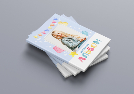 PSD-Шаблон фотокниги "Детство"