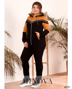 Костюм 8-280-чёрный-горчица Minova
