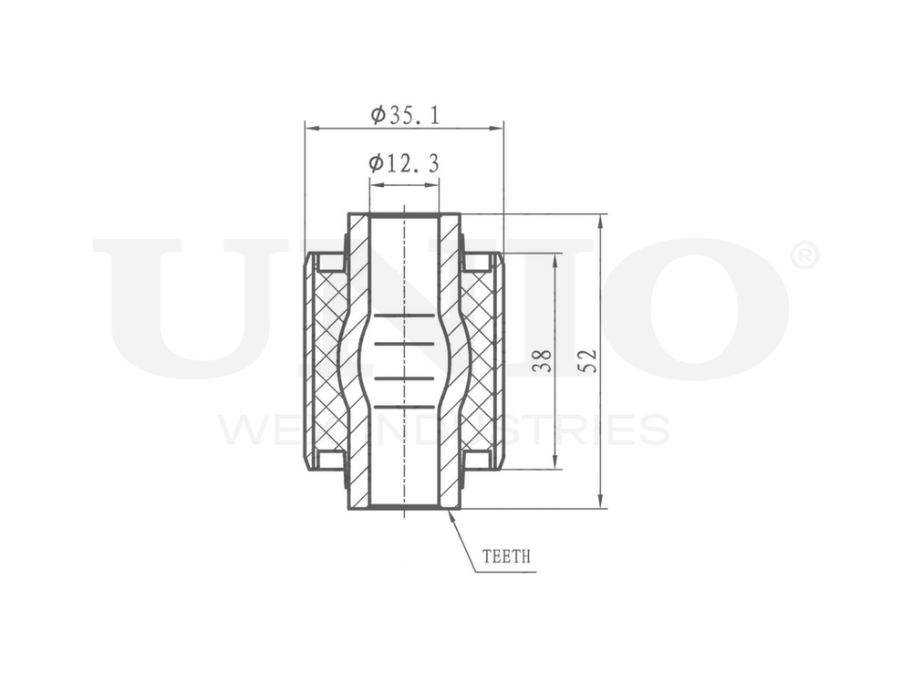 Сайлентблок задней поперечной тяги UNIO RMP-20238
