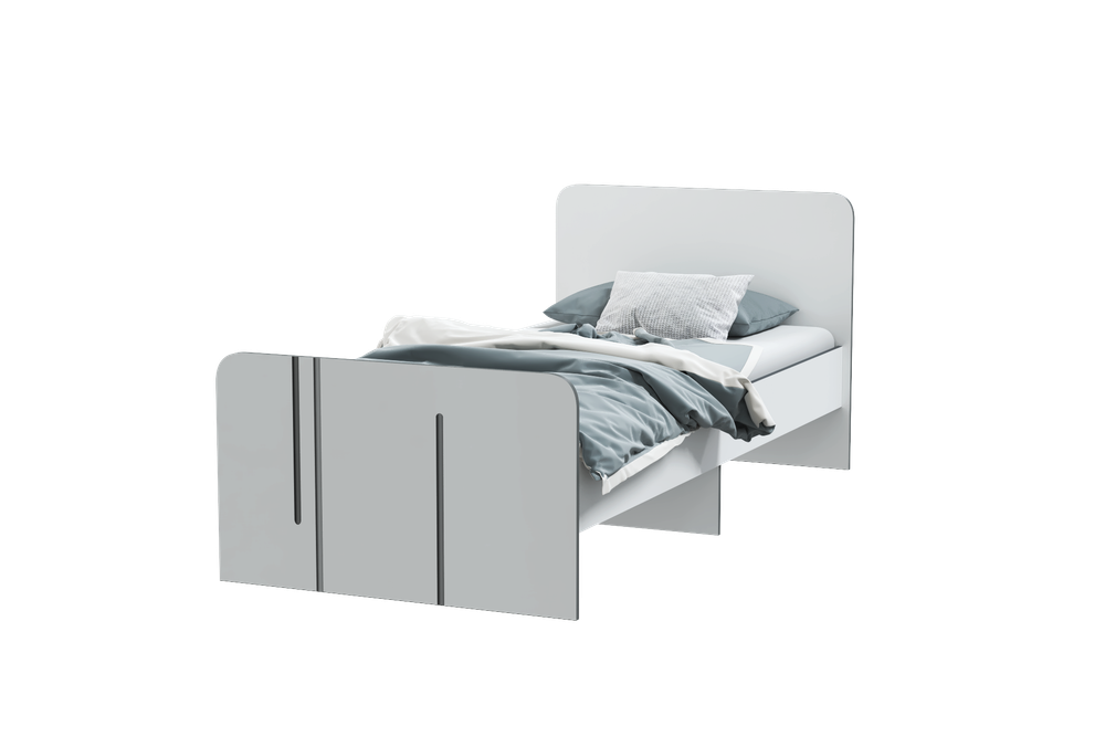 Грей Кровать 900 с ящиками