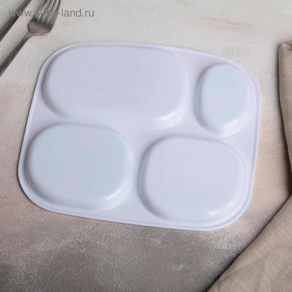 4495769 Менажница прямоугольная «Будь моей», 4 ячейки, 24×21,4×1,5 см