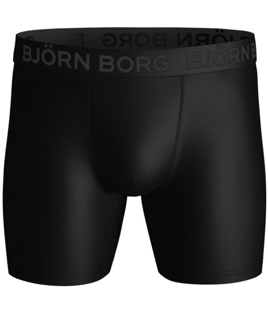 Мужские спортивные боксеры Björn Borg Shorts Per Solid 1P - black beauty